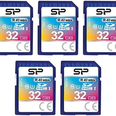 32GB 5-Pack SDHC Class 10 UHS-1 Flash Memory Card by Silicon Power