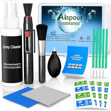 Camera Lens Cleaning Kit, 10-in-1 Camera Cleaning Kit, Camera Lens Cleaner and Camera Accessories, Includes Lens Cleaning Kit/Lens Cleaner/Lens Cleaning Pen/Soft Brush